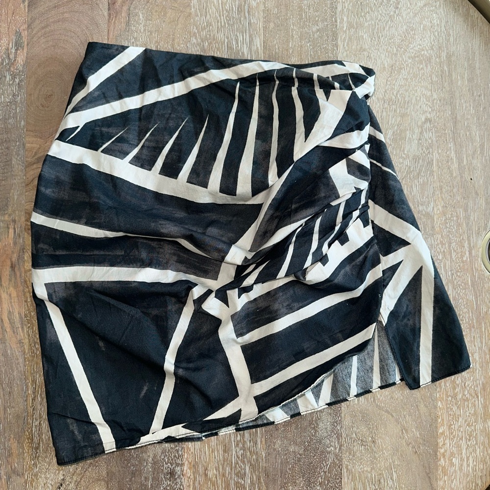 Zara Draped Mini Skirt